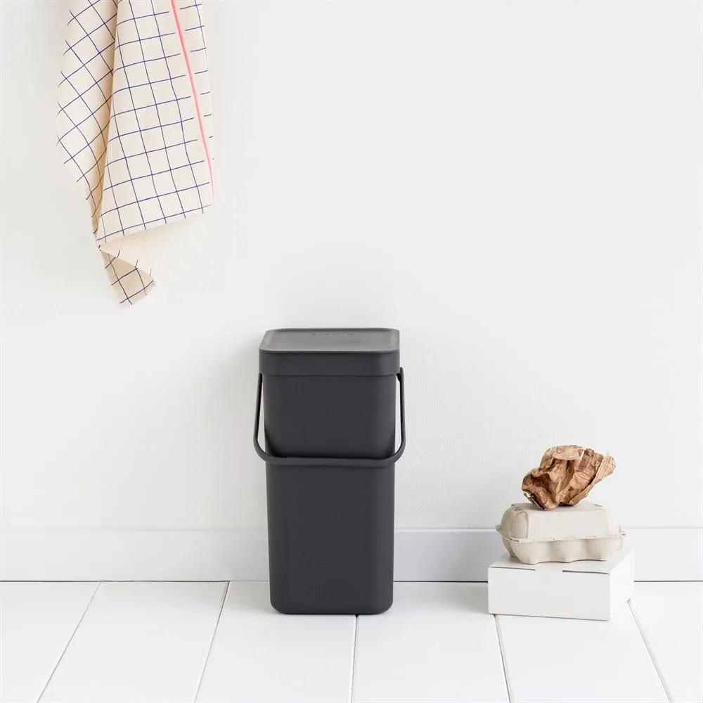 Sort & Go affaldsspand 12 liter, grå Brabantia