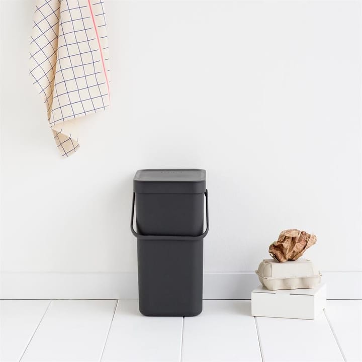 Sort & Go affaldsspand 12 liter, grå Brabantia