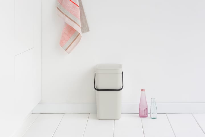 Sort & Go affaldsspand 12 liter, Lysegrå Brabantia