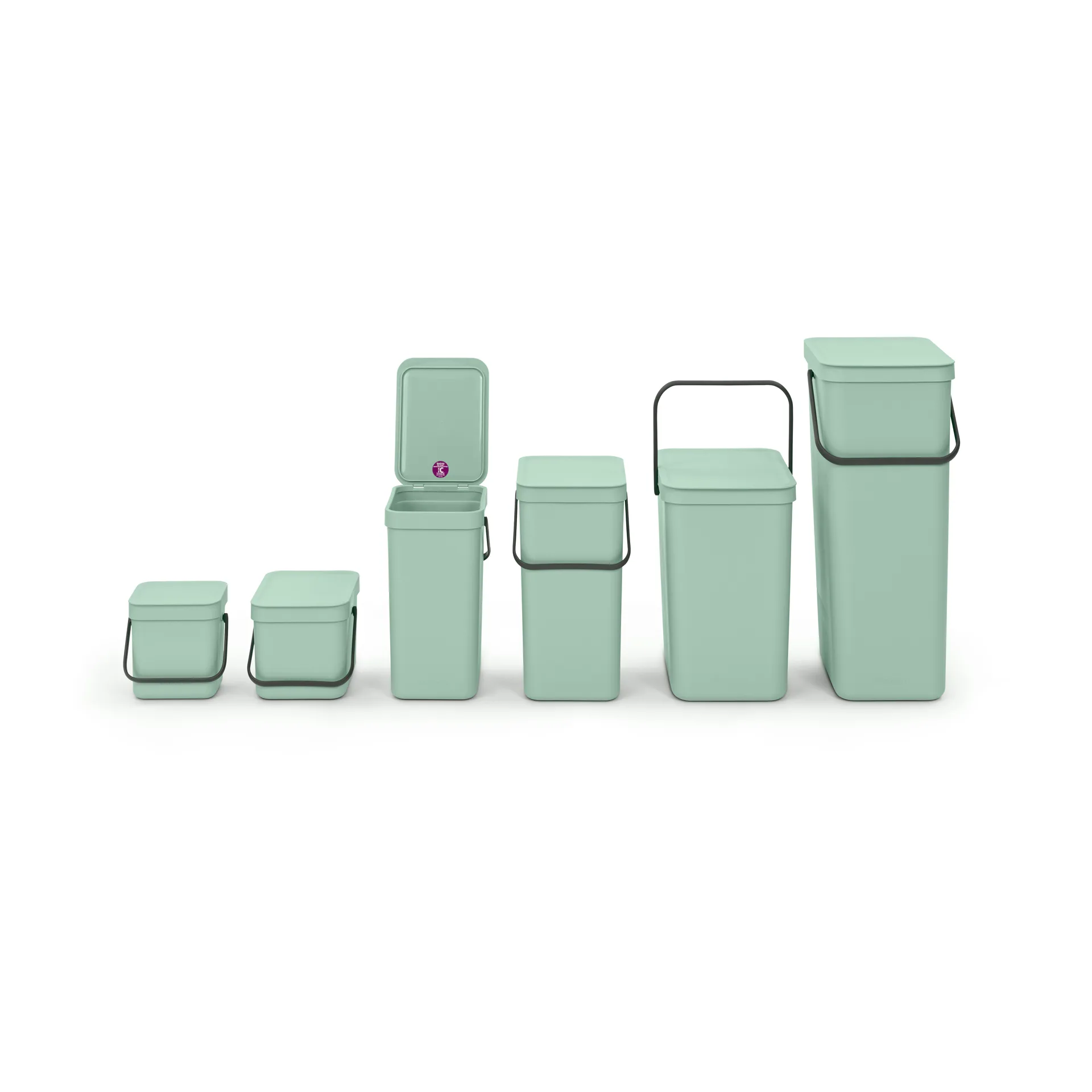 Sort & Go affaldsspand 3 L, Jade green Brabantia