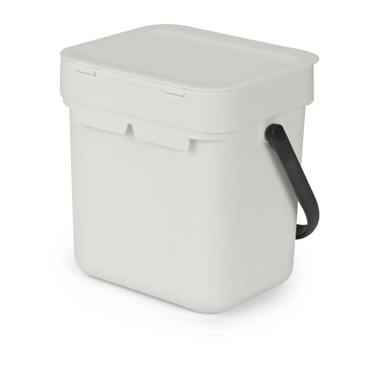Sort & Go affaldsspand 3 L, Lysegrå Brabantia