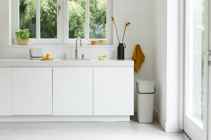 Sort & Go affaldsspand 3 L, Lysegrå Brabantia