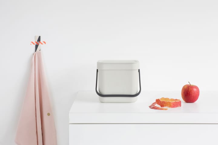 Sort & Go affaldsspand 3 L, Lysegrå Brabantia