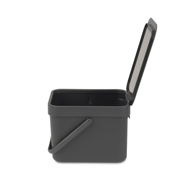 Sort & Go affaldsspand 6 liter, grå Brabantia