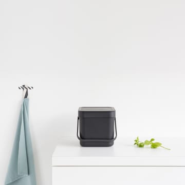 Sort & Go affaldsspand 6 liter - grå - Brabantia