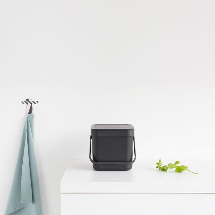 Sort & Go affaldsspand 6 liter, grå Brabantia