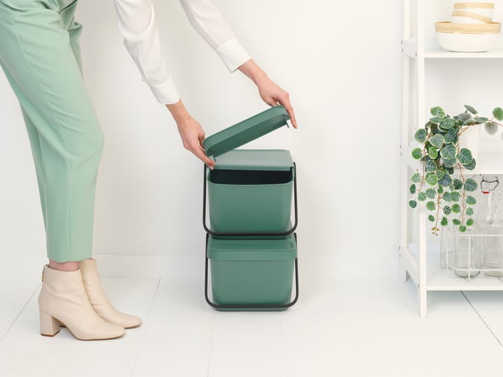 Sort & Go stabelbar affaldsspand 20 L, Fir Green Brabantia