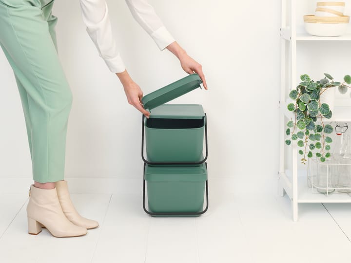 Sort & Go stabelbar affaldsspand 20 L - Fir Green - Brabantia