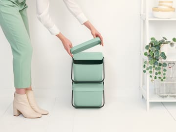 Sort & Go stabelbar affaldsspand 20 L - Jade Green - Brabantia