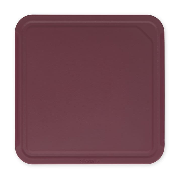 TASTY+ skærebræt medium 25x25 cm - Aubergine red - Brabantia