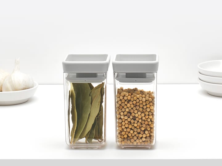 TASTY+ stabelbar krukke 2 dele 0,15 L, Lysegrå Brabantia
