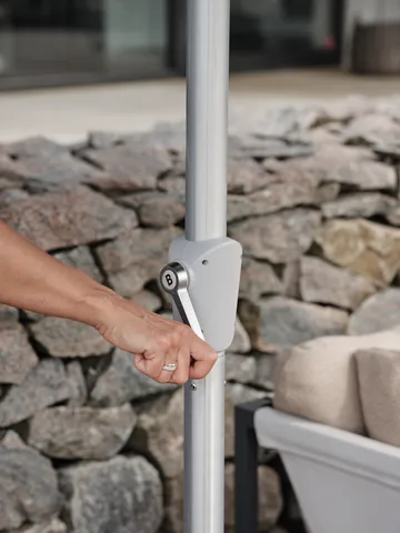 Abriola parasol - Charcoal black, Ø270 cm - Brafab