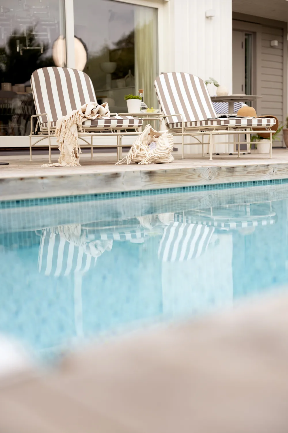 Arts solseng 196x96 cm, Soft White-beige striber Brafab