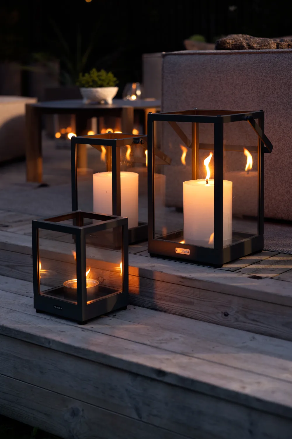 Belfort lyslygte, Sort, 28 cm Brafab