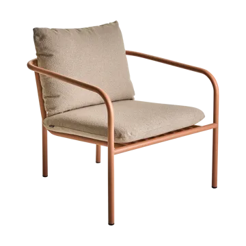 Bendt loungestol - Teddy beige-peach - Brafab