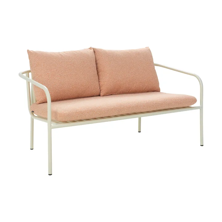 Bendt sofa - Pearl white-teddy orange - Brafab