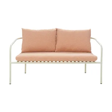 Bendt sofa - Pearl white-teddy orange - Brafab