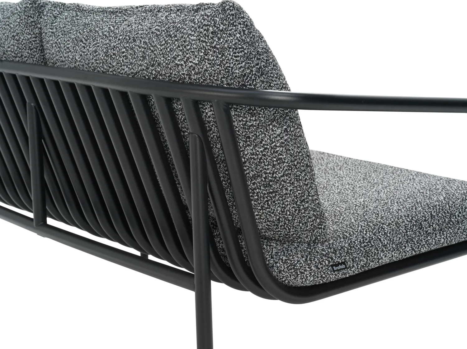 Bendt sofa, Sort-teddy ant Brafab