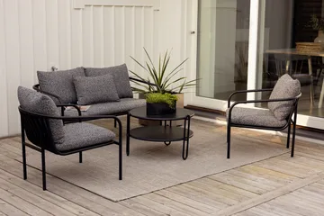 Bendt sofa - Sort-teddy ant - Brafab