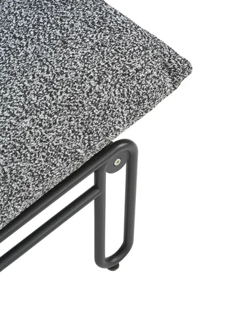 Blixt loungestol - Sort-teddy ant - Brafab