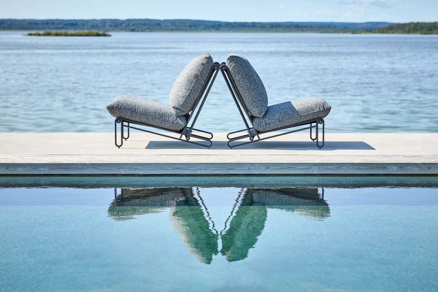 Blixt loungestol, Sort-teddy ant Brafab