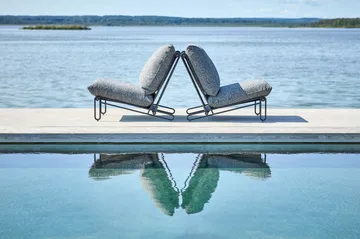 Blixt loungestol - Sort-teddy ant - Brafab