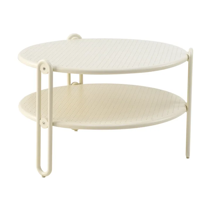 Blixt sofabord - Pearl white, Ø65 cm - Brafab
