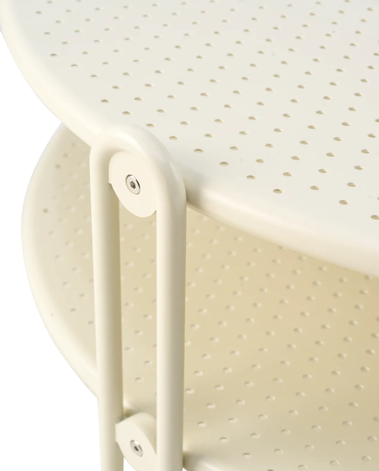 Blixt sofabord, Pearl white, Ø85 cm Brafab