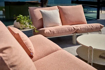 Blixt sofabord - Pearl white, Ø85 cm - Brafab