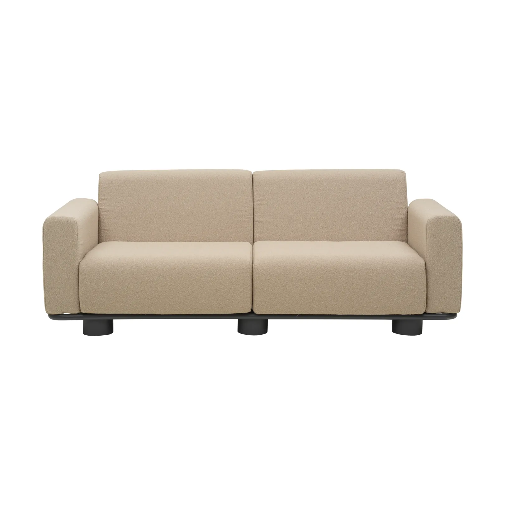 Bolster sofa, Antracit-teddy beige, 2,5-personers Brafab
