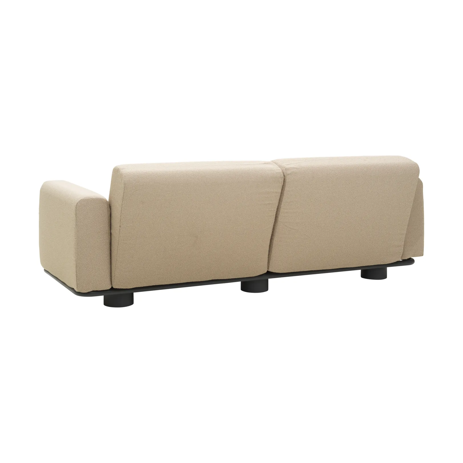 Bolster sofa, Antracit-teddy beige, 2,5-personers Brafab