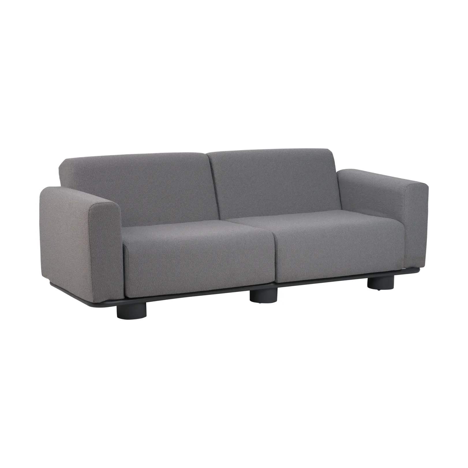 Bolster sofa, Antracit-teddy grey, 2,5-personers Brafab