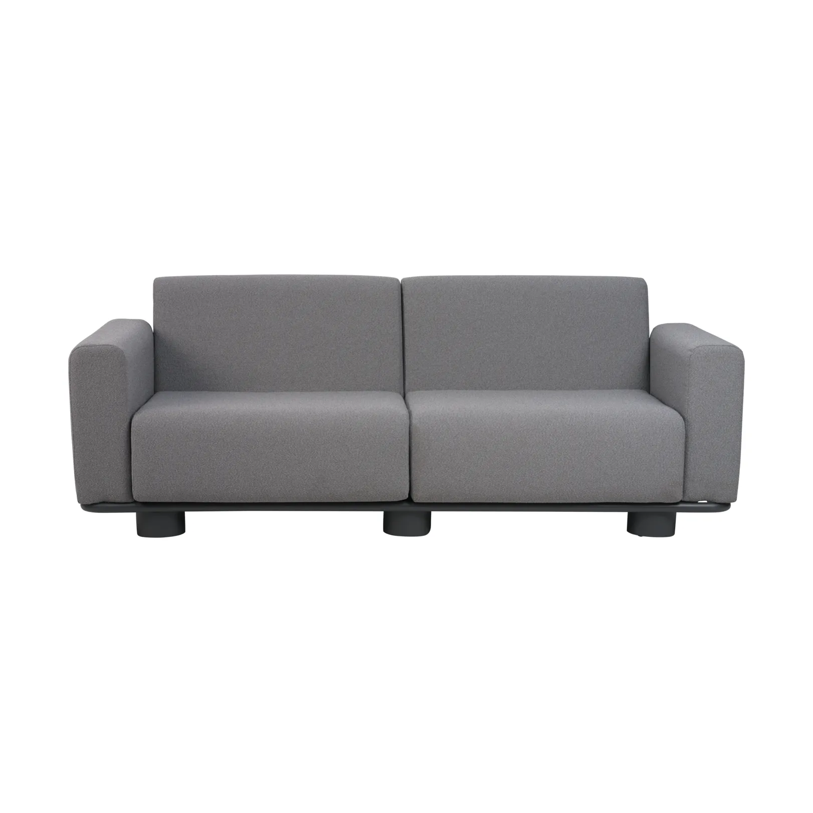 Bolster sofa, Antracit-teddy grey, 2,5-personers Brafab