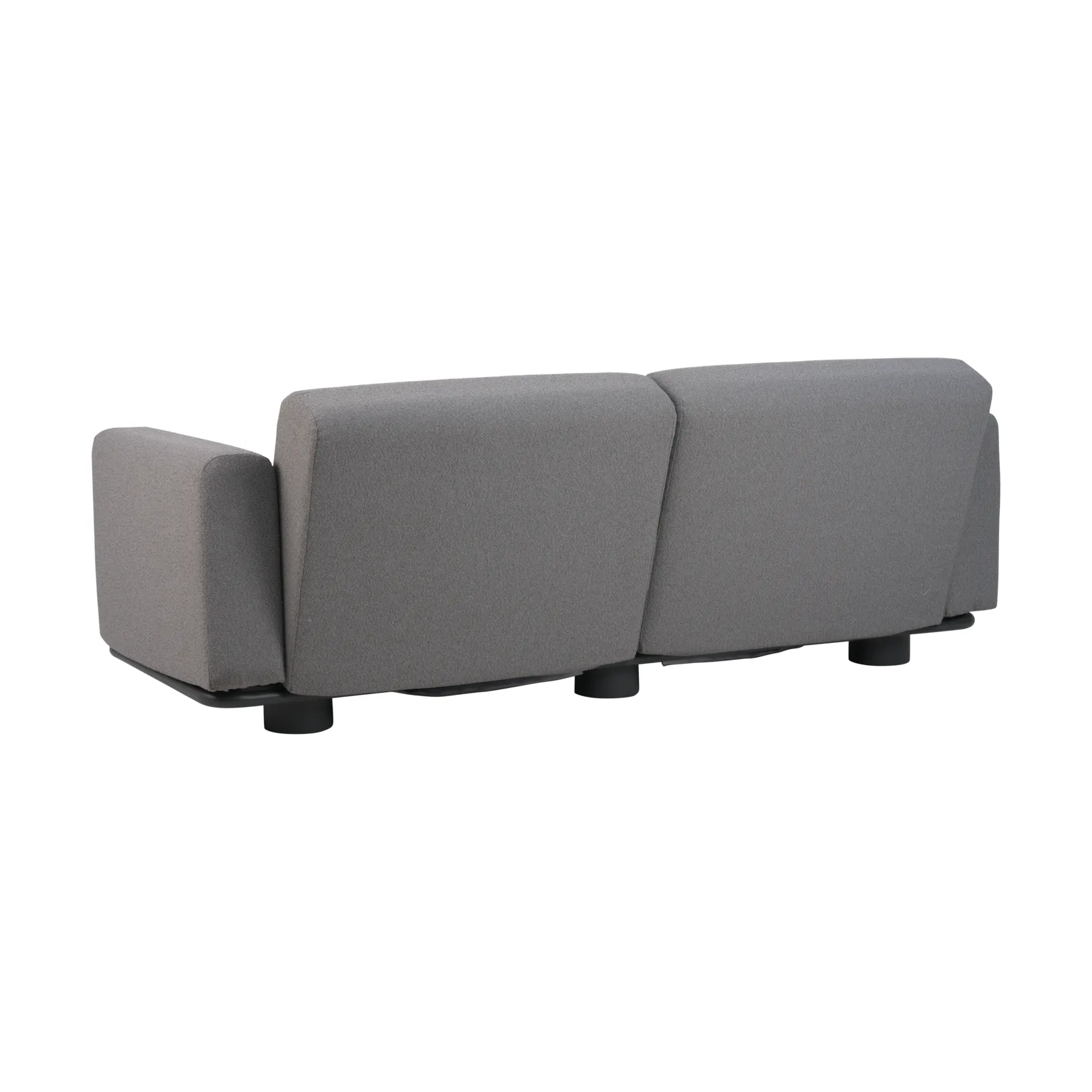 Bolster sofa, Antracit-teddy grey, 2,5-personers Brafab