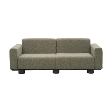 Bolster sofa - Antracit-teddy verde, 2,5-personers - Brafab