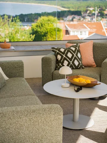 Bolster sofa - Antracit-teddy verde, 2,5-personers - Brafab