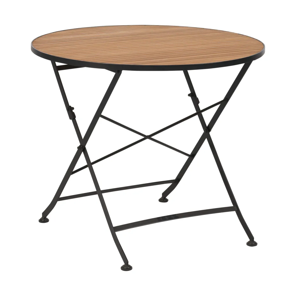 Brewer spisebord, Sort-teak, Ø85 cm Brafab