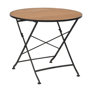 Brewer spisebord - Sort-teak, Ø85 cm - Brafab