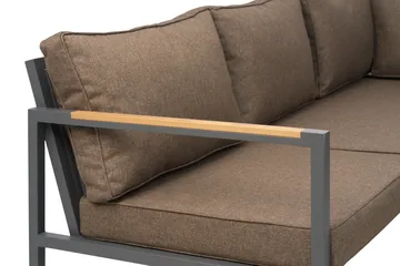 Cap sofagruppe - Antracit-brun, 6-personers - Brafab