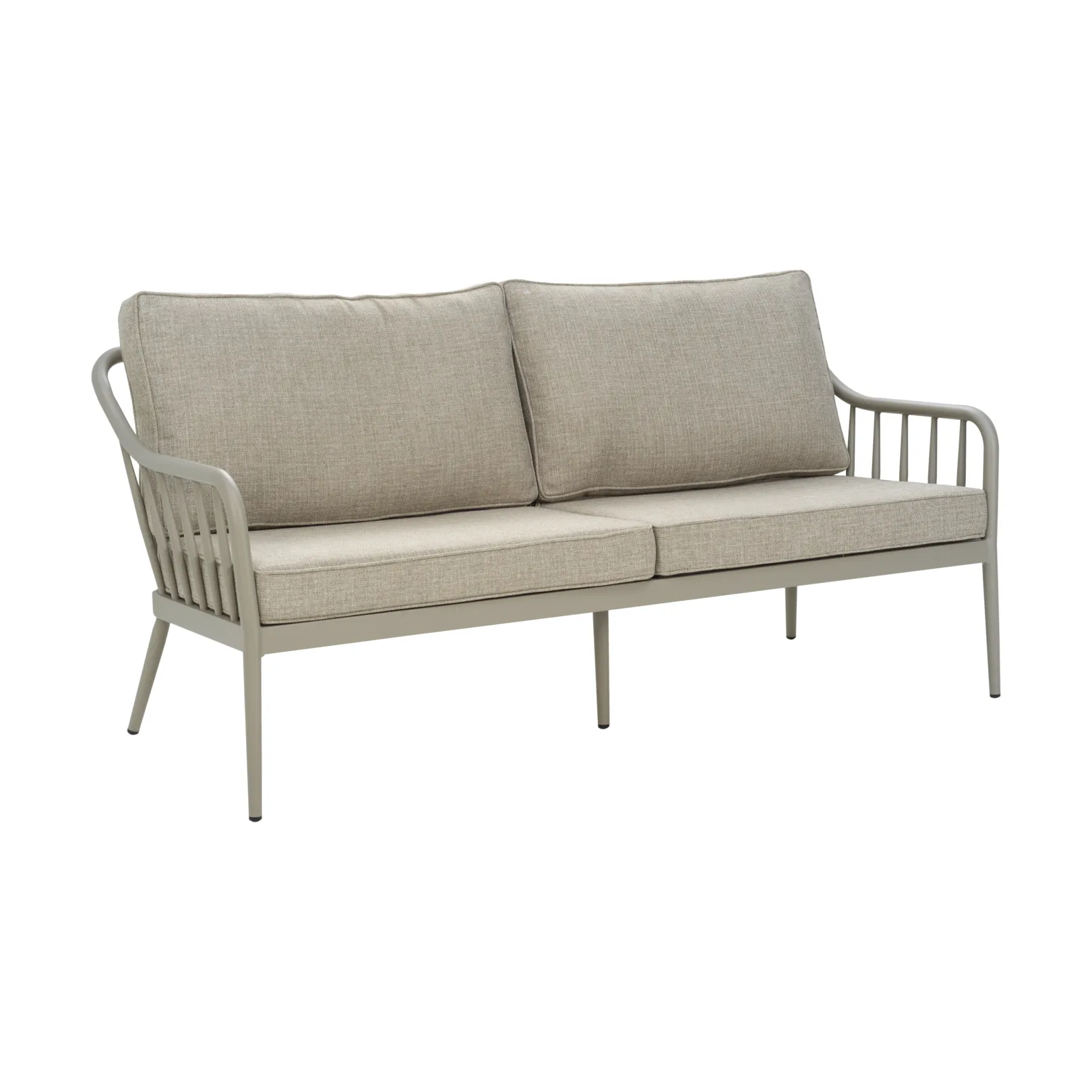 Coleville sofa, Khaki-burlap beige, 3-personers Brafab