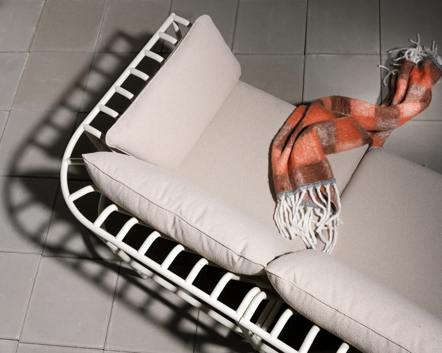 Collier sofamodul, Pearl white-teddy beige, hjørne Brafab