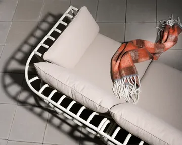 Collier sofamodul - Pearl white-teddy beige, midterdel - Brafab