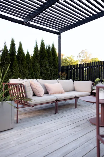 Collier sofamodul - Zin red-teddy beige, midterdel - Brafab