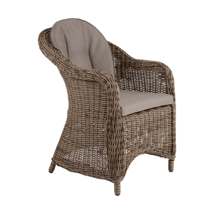 Eads armstol med siddepude, Natur-beige Brafab