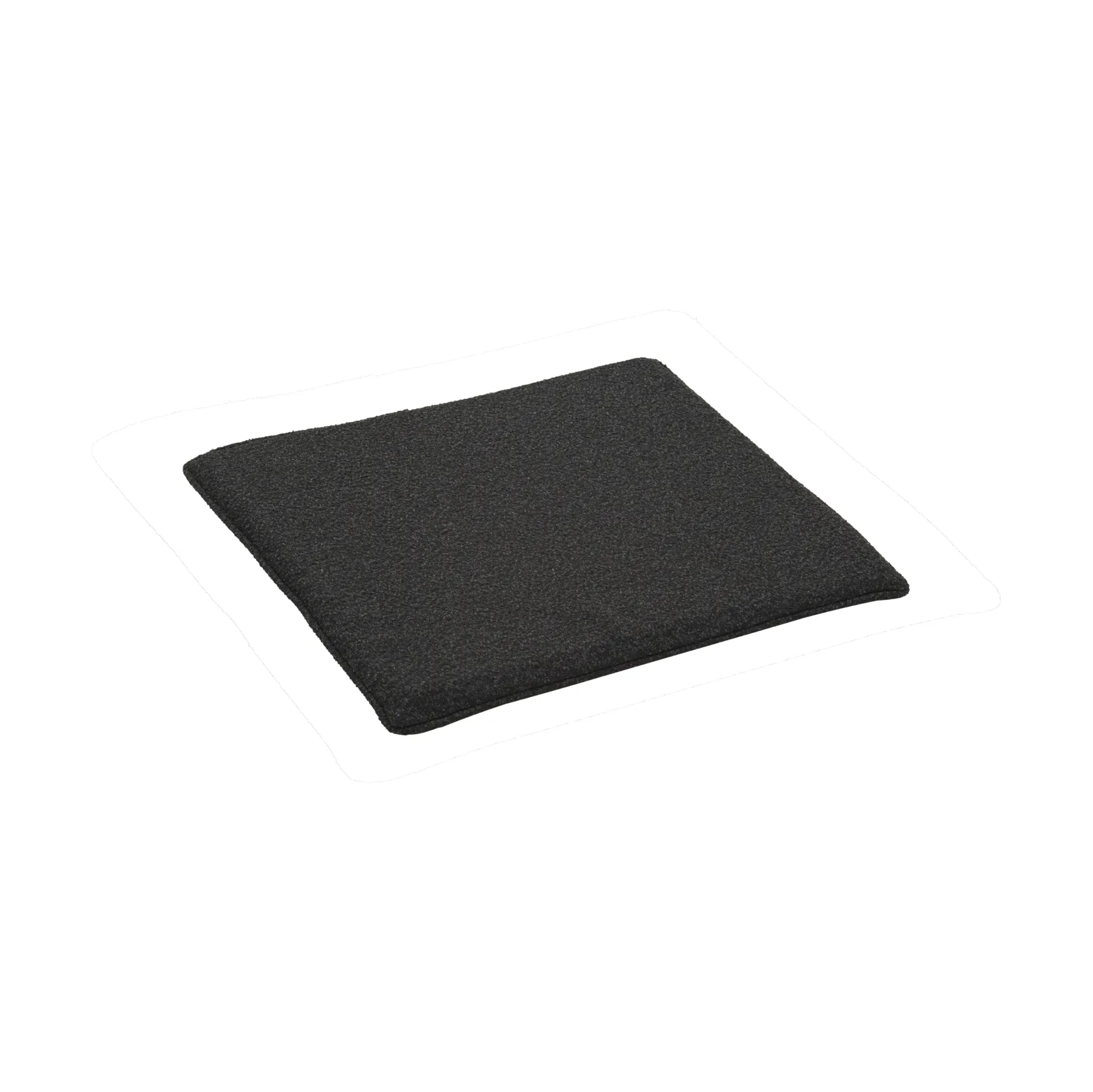 Frisk siddepude, Teddy black, 37x37 cm Brafab