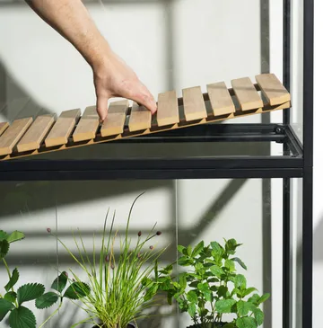 Grower Greens planteskab - Sort, 81x137 cm - Brafab