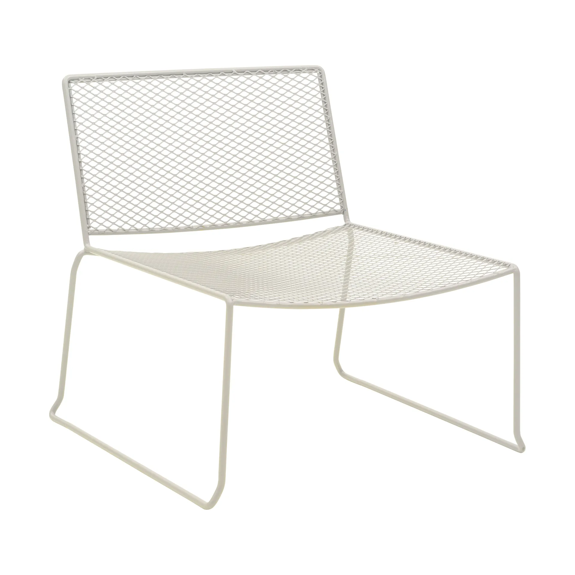 Haru loungestol, Pearl white Brafab