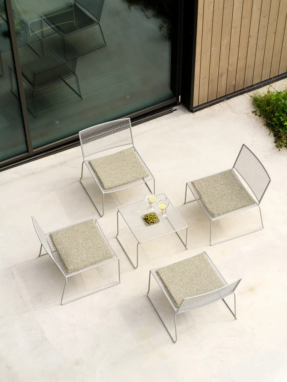 Haru loungestol, Slate grey Brafab