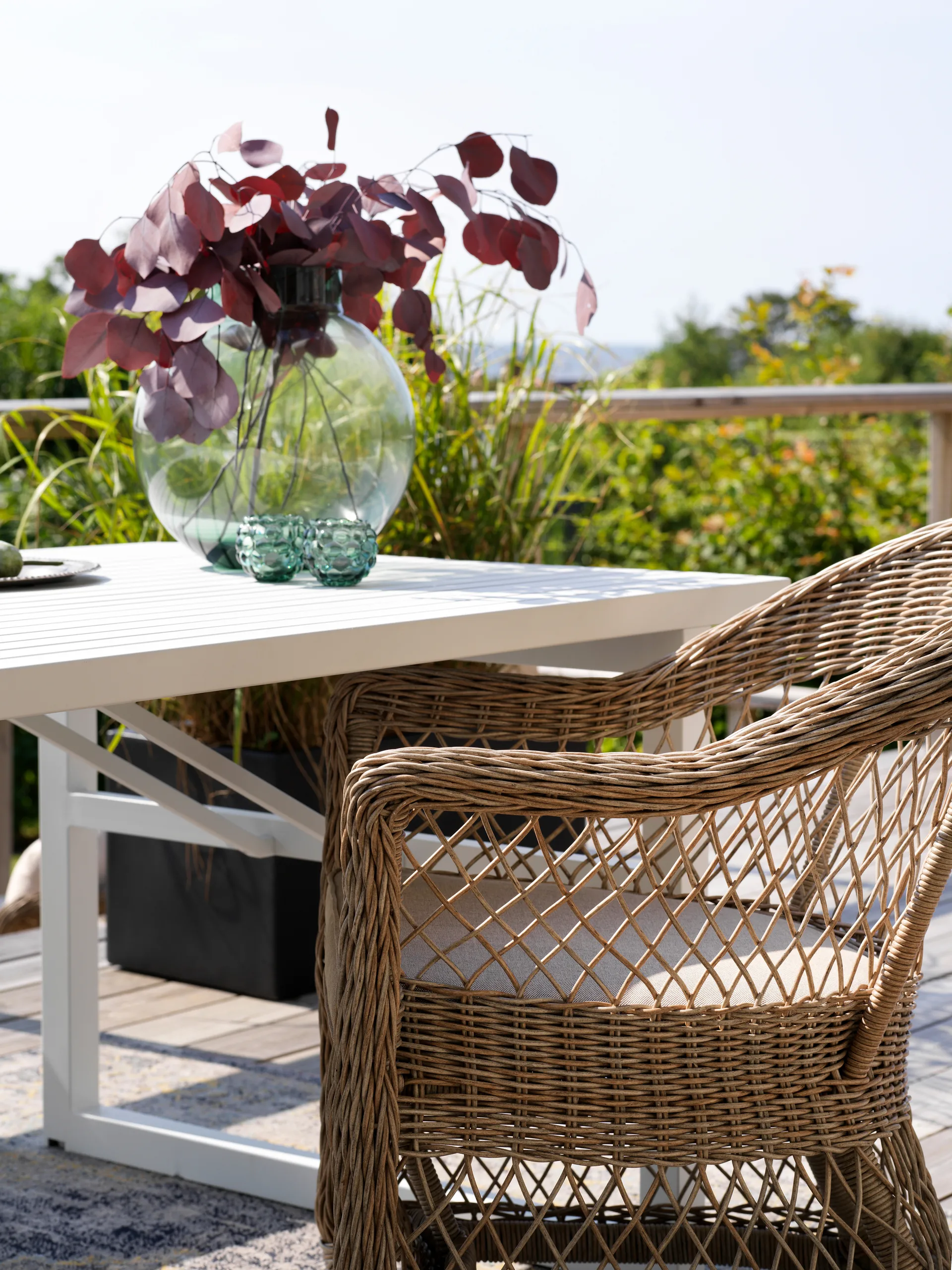 Kamomill armstol med sæde- og ryghynde, Beige-sand Brafab