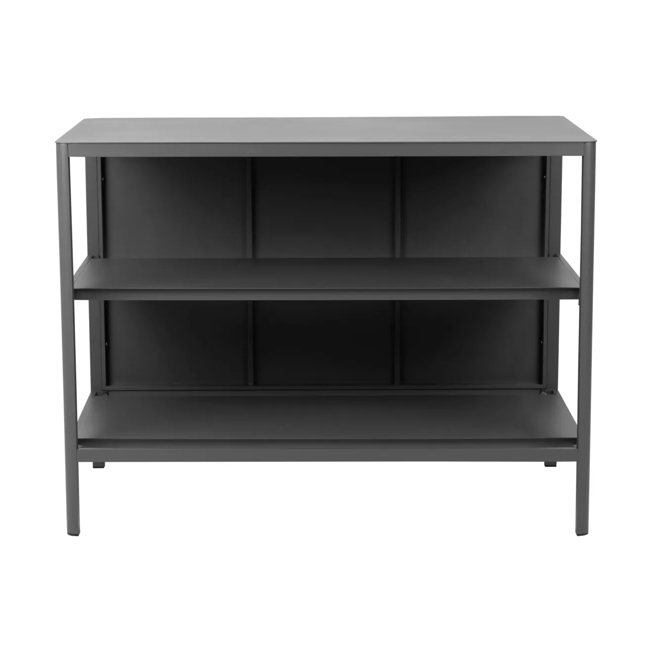 Kelia udekøkken bænk med hylder, Antracit, 121x91x64 cm Brafab